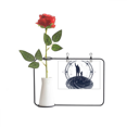 thumbnail image 1 of Faly Stars Geometry Art Pattern Artificial Rose Flower Hanging Vases Decoration Bottle, 1 of 3