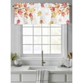 thumbnail image 2 of Maple Leaf Valances for Windows Fall Fallen Leaves Branch Autumn Plant Kitchen Valance Curtain Rod Pocket Small Curtains for Cafe Bathroom Laundry Basement 60" x 18", 2 of 8