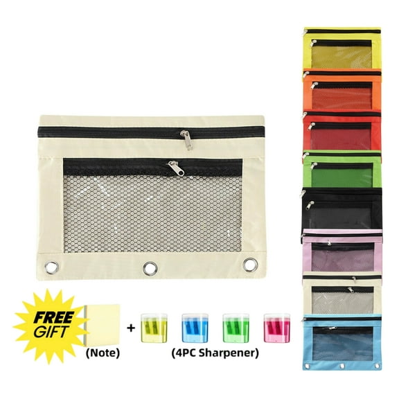 PRETXORVE Plastic Pencil Case with Snap-Tight Lid, Clear