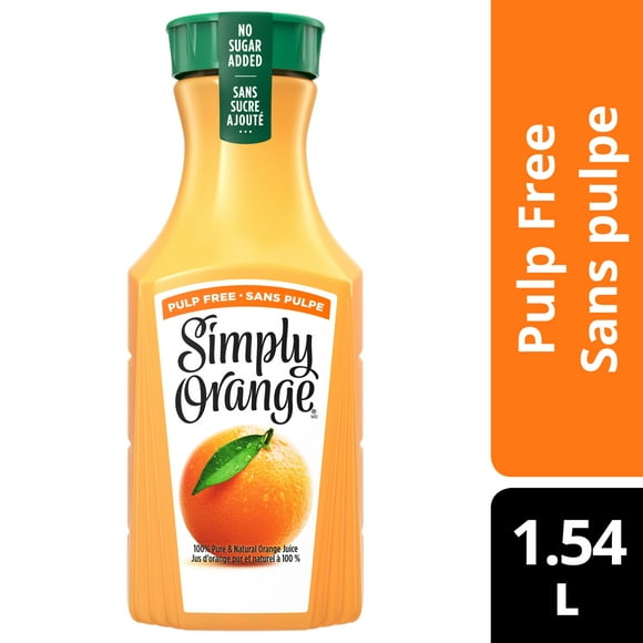 Simply Orange Pulp Free Orange Juice 1.54L, 1.54 x L