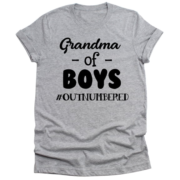 Grandma of Boys Outnumbered T shirt Grandma Gifts Funny Unisex Tshirt Gift for Grandma pre
