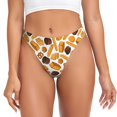 thumbnail image 1 of Fotbe Coffee Bun Hot Dog Tanga Sin Costuras para Mujer con Estampado – Panties Invisibles, Transpirables y Cómodos para Uso Diario-Large, 1 of 6