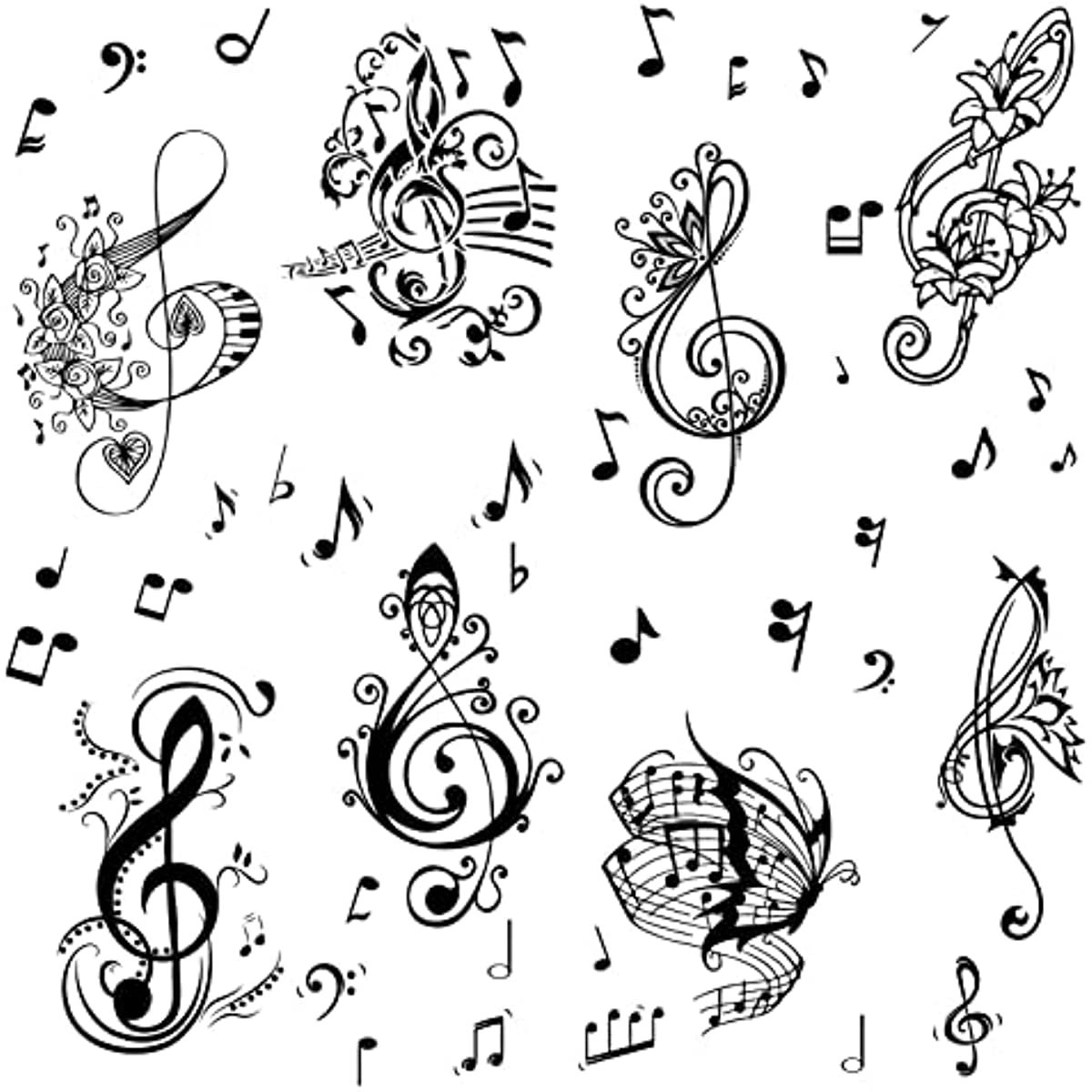 Music Quote Wall Decals Musical Notes Window Clings Wall Decor Sticker