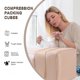 thumbnail image 4 of Organizadores de armario y almacenamiento, caja de almacenamiento de edredones de compresión para mantas y ropa de cama, bolsa organizadora de armario de gran capacidad para ropa, bolsa de organizació, 4 of 6