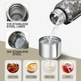 thumbnail image 3 of 20 Oz Bulldog Dog and Flower Florals Coffee Tumbler Double Wall Insulated Stainless Steel Water Bottle | Metal Reusable Thermoses Flask with Cup Cap | Leak & Sweat Proof with Anti-Dust Lid, 3 of 7