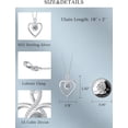 thumbnail image 4 of CACA LADY Mothers Day Gift Projection Necklace Picture Necklace Photo Necklace Christmas Jewelry Gifts for Women Mom Mother Wife, 4 of 6