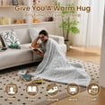 thumbnail image 4 of Heated Blanket 6 Heat Settings Electric Blanket, 4-Hour Auto Shut-Off, Luxurious Faux Fur & Sherpa Dual-Sided Heated Throw, Machine Washable, 50 x 60 Inches, Gift-Ready Elegant Packaging, 4 of 4