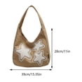thumbnail image 3 of Bolso bandolera de lona con estampado de estrellas, bolso para axilas para mujeres y niñas, 3 of 8
