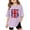 A-Light Purple726, variant on Big Girls Oversized Short Sleeve T-Shirt Vintage Union Jack Print Casual Beige Tee,White