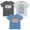 Black/gray/blue, variant on Star Wars The Mandalorian Child Big Boys 3 Pack T-Shirts Infant to Big Kid
