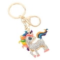 thumbnail image 3 of Miangastore Rhinestone Unicorn Key Ring Bag Hanging Pendant Decorative Key Ring Bag Decor, 3 of 8