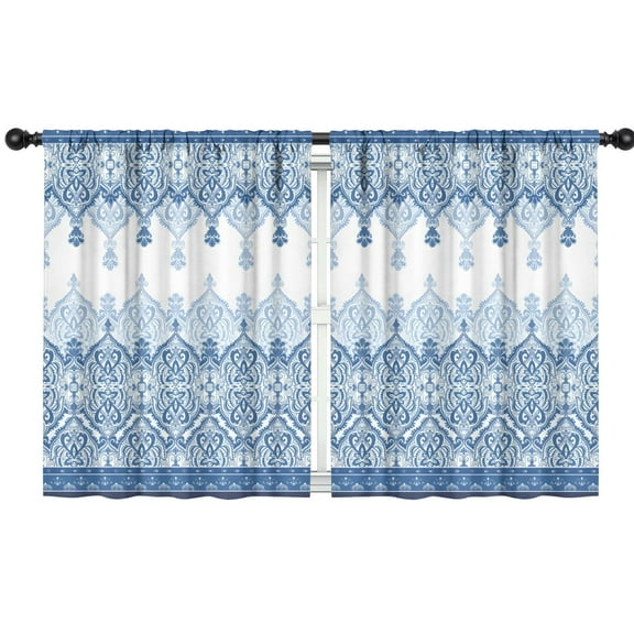 Blackout Kids Curtains,Boho Bohemia Flower Childrens Insulated Curtains Set Of 2,Bedroom Essentials,Toddler Room Decor 42"x54"(106x137cm)