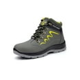 thumbnail image 1 of Woobling Men Waterproof Industrial Boots Puncture-proof Hiker Shoes Working Anti-collision Work Boots Green 11, 1 of 9