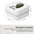 thumbnail image 2 of Autua Tank Maple Leaf Keychain Jewelry Box for Women - Small Travel Case for Necklace, Ring, Earring Storage White, 2 of 5