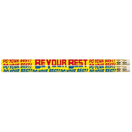 DO YOUR BEST BE YOUR BEST 12PK MOTIVATIONAL FUN (Best Pens And Pencils)