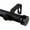 Black, variant on 1 in. Cap Curtain Rod with 28 to 48 in. Extension, Satin Nickel