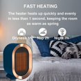 thumbnail image 5 of Económico, portátil PTC Cerámica 1S Calentamiento rápido silencioso, mini calentador de ventilador para sala de estar, dormitorio, baño - Azul, 5 of 5