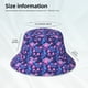thumbnail image 3 of Balery Blue Skull Rose Sombreros para el sol para hombre y mujer, sombrero de pescador con UPF 50+, 3 of 6