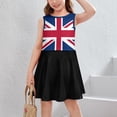 thumbnail image 2 of British Flag Girl Dress Summer Crew Neck Children's T-Shirt Tops Casual Wear, 2 of 10