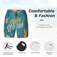 thumbnail image 3 of Vsdgher Happy Easter for Mens Swim Trunks with Compression Liner Swim Shorts Swim Suits Board Shorts-Large, 3 of 6
