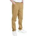 thumbnail image 2 of CPNG Boys' Slim Fit Stretch Elastic Waist Chino Pants Kids Straight Leg School Uniform Yonth Casual Pants(Khaki,8-9 Years), 2 of 7