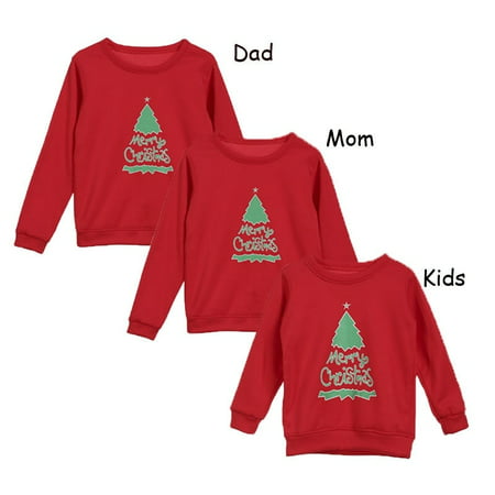 Hot New Christmas Jumper Family Matching Kid Xmas Casual Sweater Pullover