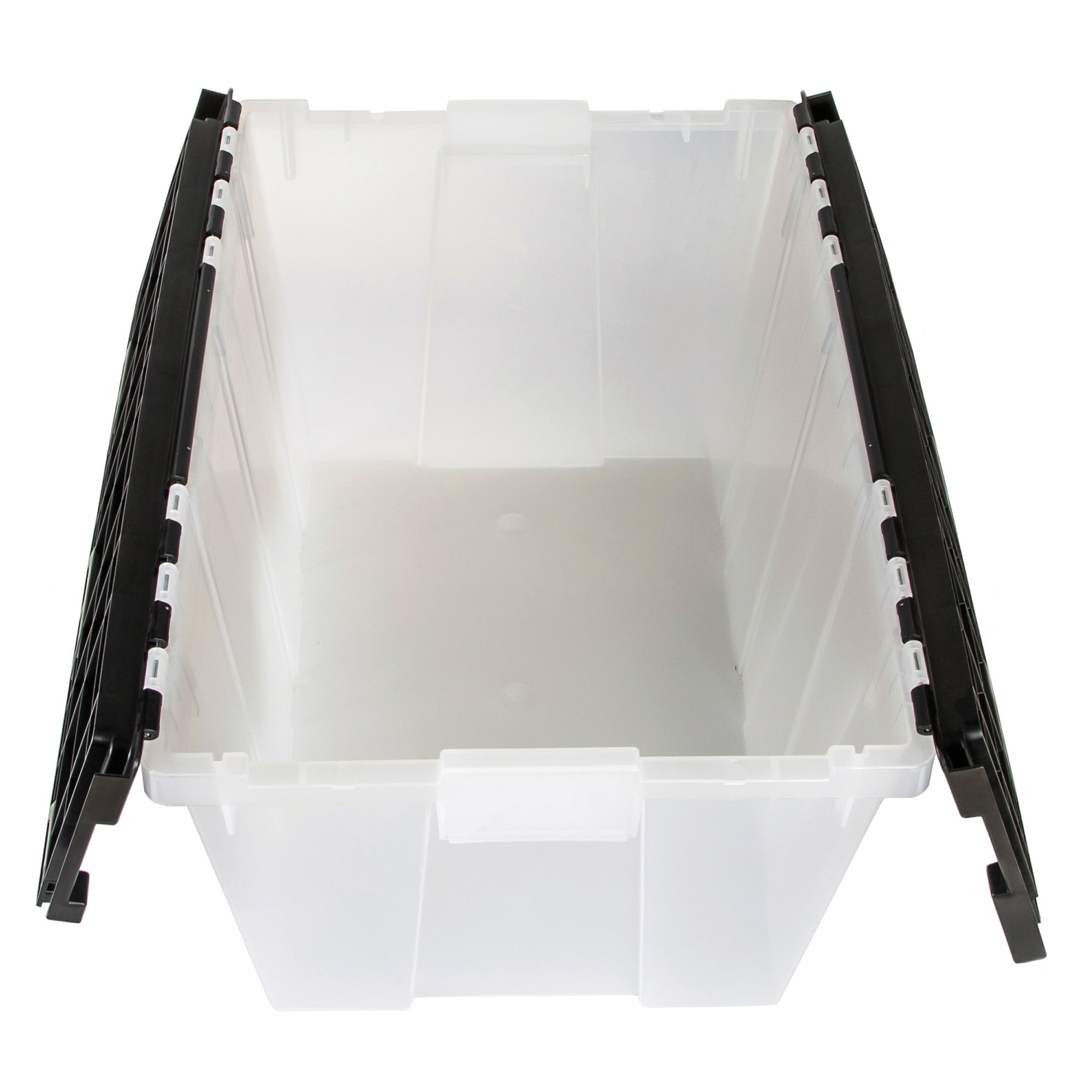 Greenmade Flip-Top Lid Tote, 12 Gallons, Black/Frost
