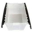 Greenmade FlipTop Lid Tote, 12 Gallons, Black/Frost