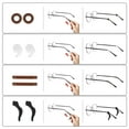 thumbnail image 6 of 12/24pairs Silicone Glasses Temple Holders, TSV Anti-Slip Eyeglass Ear Grip Hooks, Eyewear Retainers, 6 of 9
