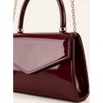thumbnail image 5 of Women's Glossy Patent Leather Top Handle Clutch Purse for Wedding Party Evening, 5 of 8