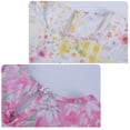 thumbnail image 6 of Kids Cotton Puff Sleeve Floral Princess Dress, Short Sleeve Summer Girls Casual Daily Outfit Dresses for Little Girls 5-15 Years Multicolor B 14-15 Years, 6 of 8