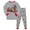 Grey, variant on KPOPLK Kids Boys Pajamas 2-Piece Soft Cotton Long Sleeve Shirts Pants Set Winter Clothes Toddler Sleepwear Kids Pjs Outfit Blue Size 6-7 Years