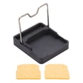thumbnail image 4 of CCDSO Mini soporte para soldador con caja de almacenamiento de esponja, accesorio de soldadura con aislamiento térmico, color negro, 4 of 8