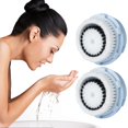 thumbnail image 1 of Wash Face Clean Face And Replace Brush Head*2Pcs,Blue Beauty Apparatus, 1 of 7