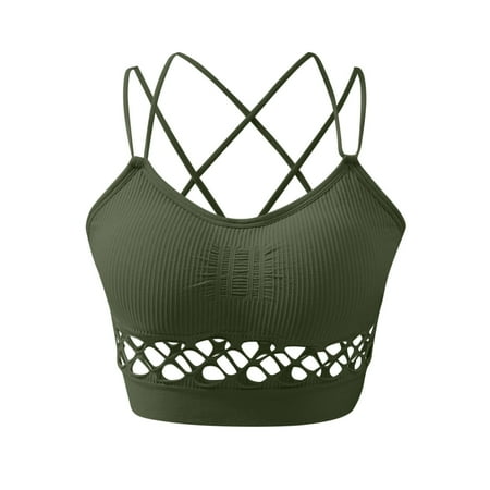 Ploknplq Bras for Women Sports Bras for Women Sport Bra for Women Sports Bra Tops for Top Fitness Yoga Female Pad Sportswear Vest Tank Tops Sport Push Up Bralette Top Camisole for Women