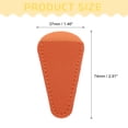 thumbnail image 2 of Uxcell 10 Pack Scissors Sheath, 2.9" x 1.5" Scissors Cover Protector PU Leather Portable Collect Bags for Eyebrow Trimming Beauty Tool Protection, Orange, 2 of 7