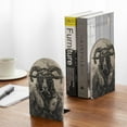 thumbnail image 5 of Naloa Vintage Ram Pilot 2 Pcs Bookend Large Capacity Office Book Ends for Home Office Library School Study Decoration, 5 of 8