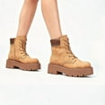 thumbnail image 2 of Yolanda Zula Lace-up Combat Boots Ankle Bootie for Women-Water-Resistant Side Zip Platform Lug Sole Boots, 2 of 7