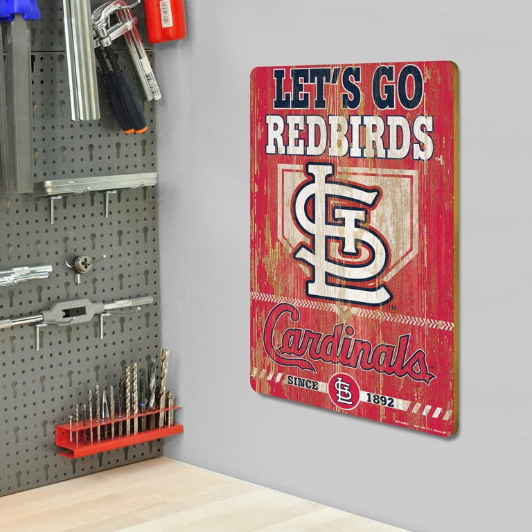 St. Louis Cardinals Sign 11x17 Wood Slogan Design - Caseys Distributing
