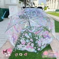 thumbnail image 2 of Cartoon Merleti Children's Umbrella Transparent Long Handle Girls Elementary School Students Sanrio Cute High Face Value Kulomi Umbrella, 2 of 5