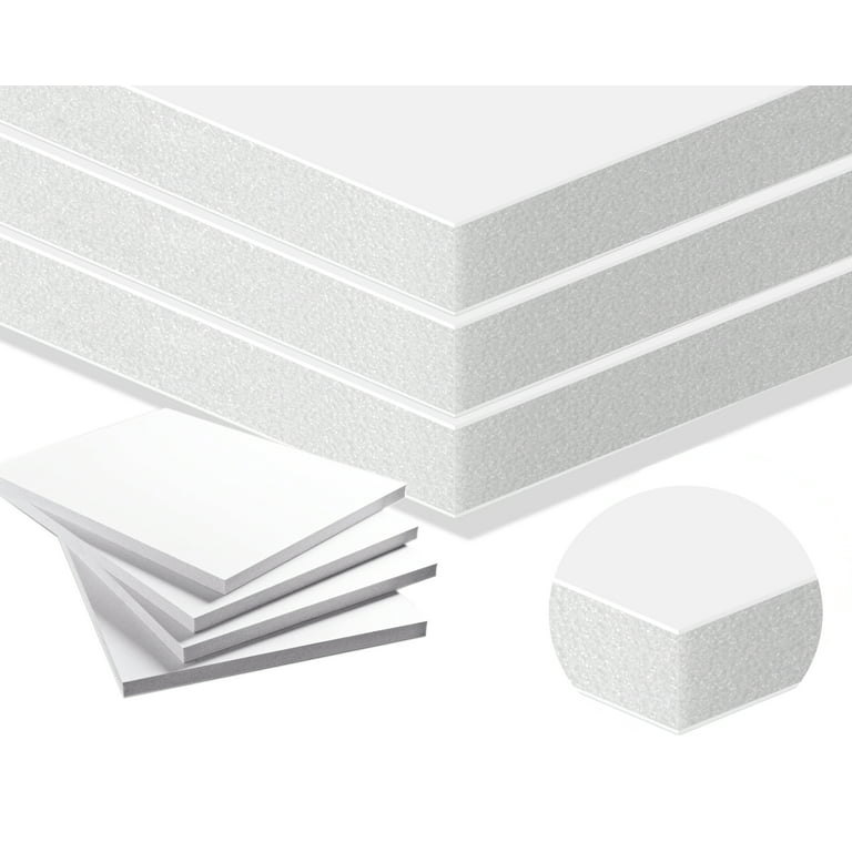  9 x 12 Inch White Foam Sheets Crafts, 2mm Thick. 25