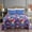 Blue Yellow Pink Flower, variant on JML Soft Plush Fleece Blanket for Bed Sofa,Beauty Pattern Printed Queen Size 90" x 90"