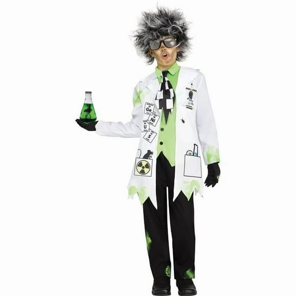 Fun World  Childs Mad Scientist Boys Costume - Small