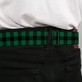 thumbnail image 4 of Buckle-Down Belt, Seatbelt Buckle Belt, Buffalo Plaid Black Green, Youth 22 to 32 Inches, 4 of 9