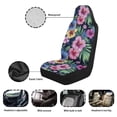 thumbnail image 5 of Uorisanigo Tropical Hibiscus Waterproof Car Seat Cover Universal Front Car Seats Easy to Install Breathable Front Seat Cover Universal for Auto Truck Van SUV 2 Pcs, 5 of 7