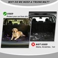 thumbnail image 4 of Bulopur Purple Bat Star Car Trunk Mat 29" x 39", Moon Bat Pattern Cargo Liner, Waterproof Non-Slip Rear Cargo Mat for Halloween Driving, 4 of 7