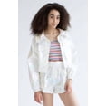 thumbnail image 3 of Ragstock White Pearlized Cropped Windbreaker, 3 of 4