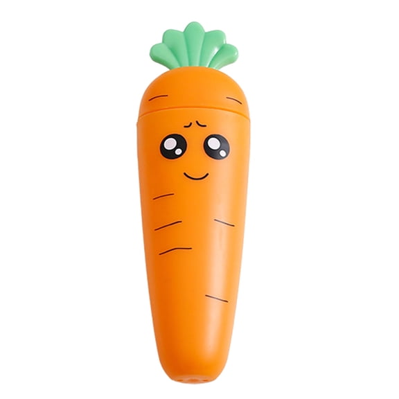 Children Cutlery Cartoon Fork Head Passivation Mirror Reflection Carrot Shape Spoon Fork for Kids