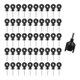 thumbnail image 3 of 50 aisladores para cercas eléctricas, atornillables, herramienta de enchufe, poste de anillo para cercas. Negro, 3 of 9