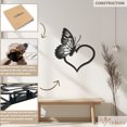 thumbnail image 5 of Violaura Butterfly Heart Metal Wall Art - Easy to Install Hanging Perfect for Home, Living Room Decor (60.0" x 54.0"), 5 of 8